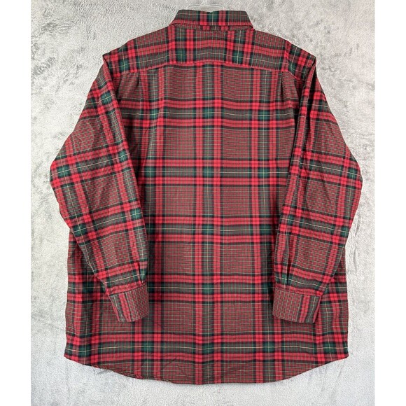 Daniel Cremieux Men's Size 3XT Classics Red Plaid Button Down Long Sleeve Shirt - Picture 3 of 7